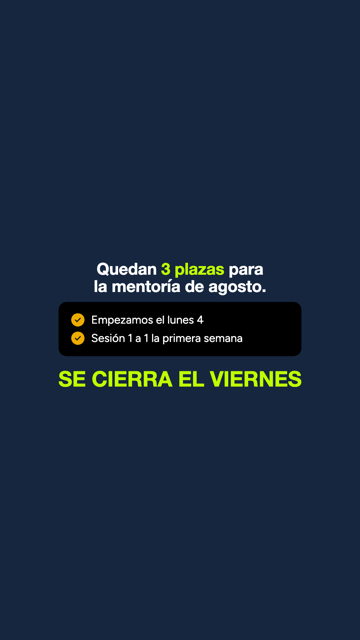 Story de oferta con tarjeta de checks y cierre en color acento